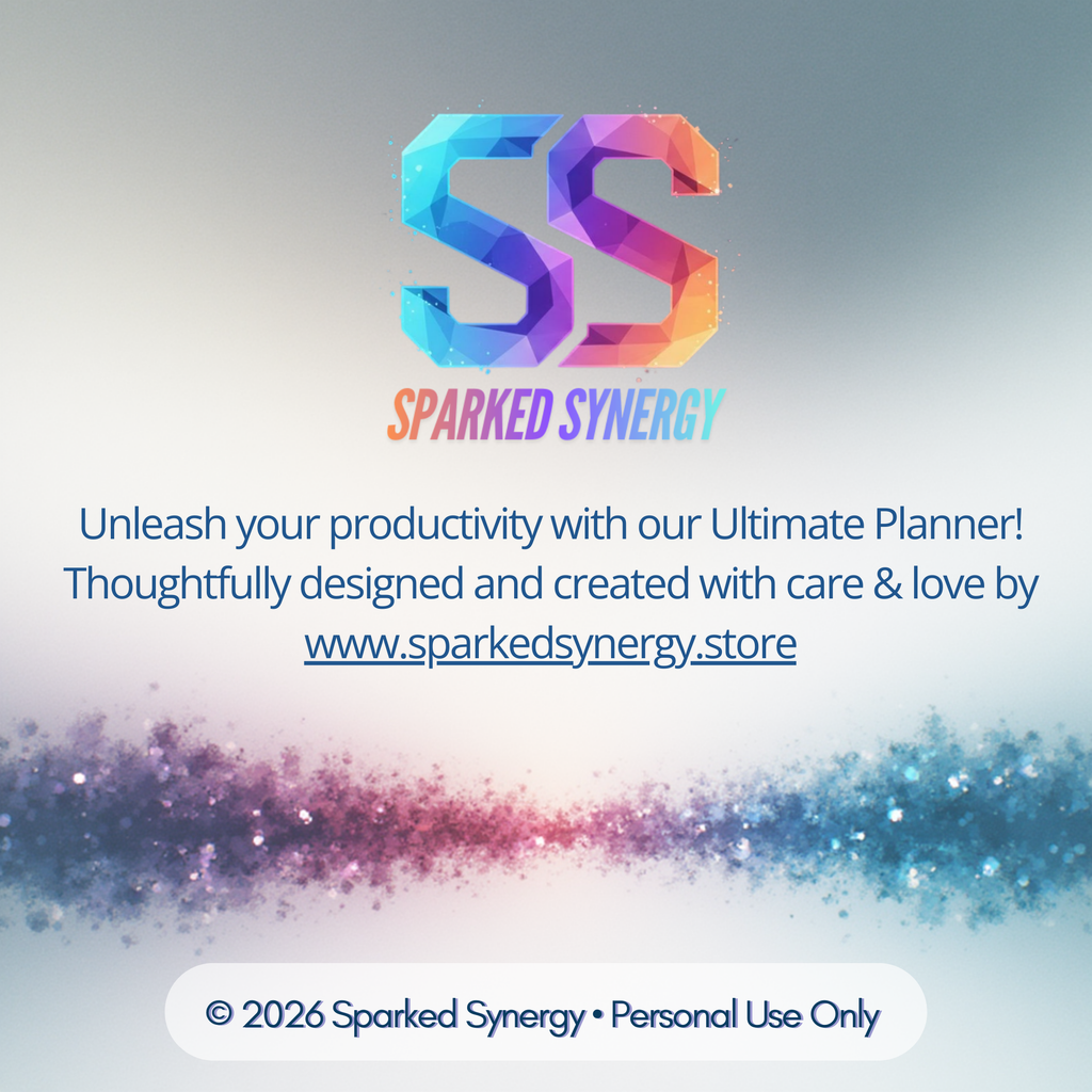 The Ultimate Planner 2026 by Sparked Synergy
